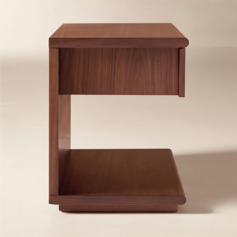 Tavola Wood Nightstand with Drawer - image 4 of 7