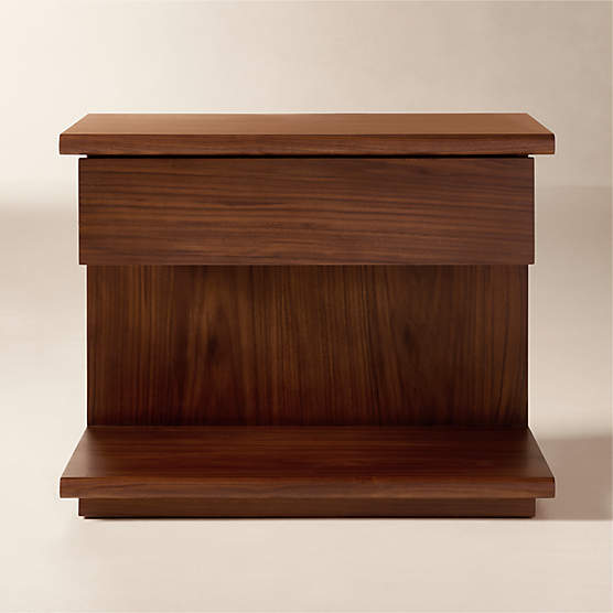 Tavola Wood Nightstand with Drawer