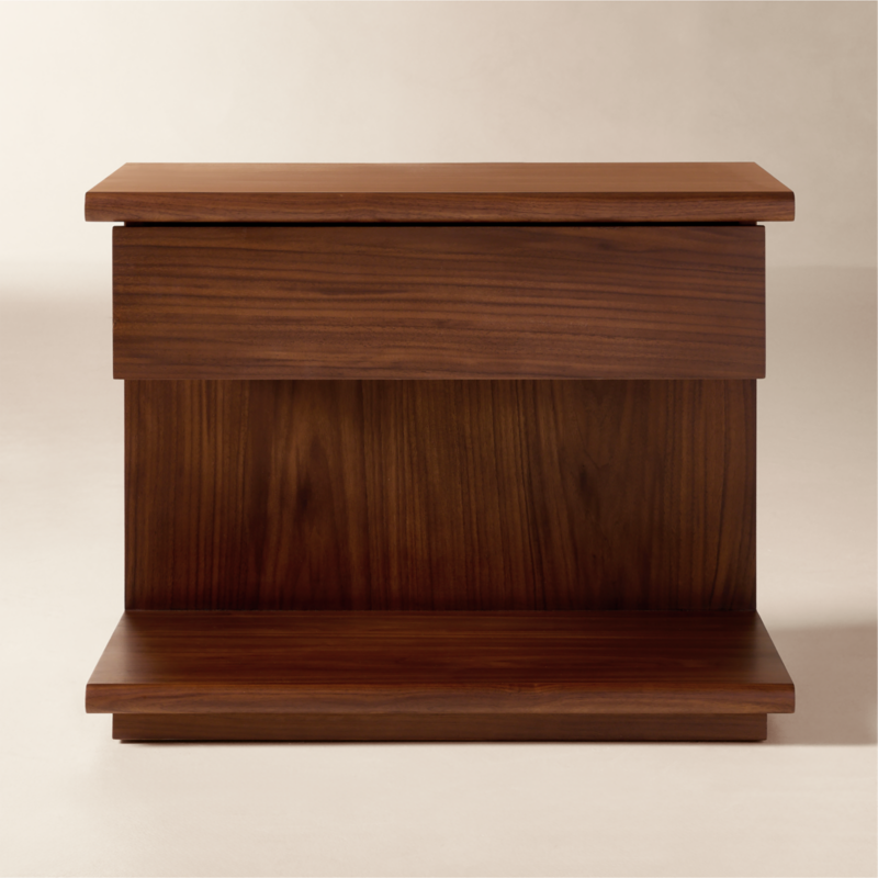 Viewing product image Tavola Wood Nightstand with Drawer - image 1 of 9