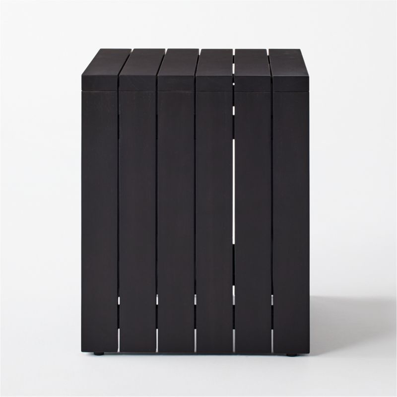 Teak Black Bathroom Stool - image 5 of 7