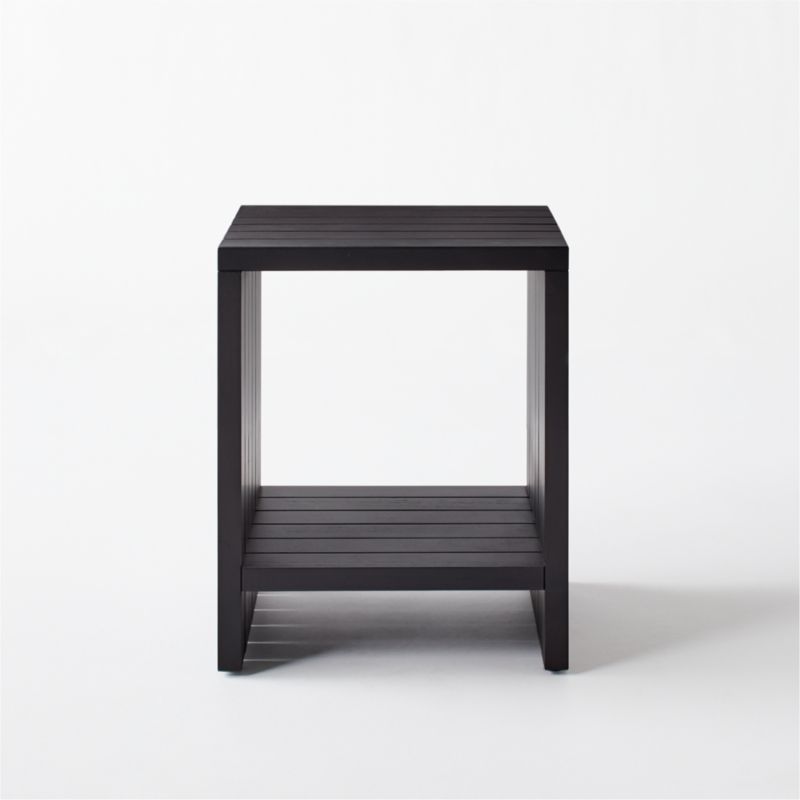 Teak Black Bathroom Stool - image 3 of 7