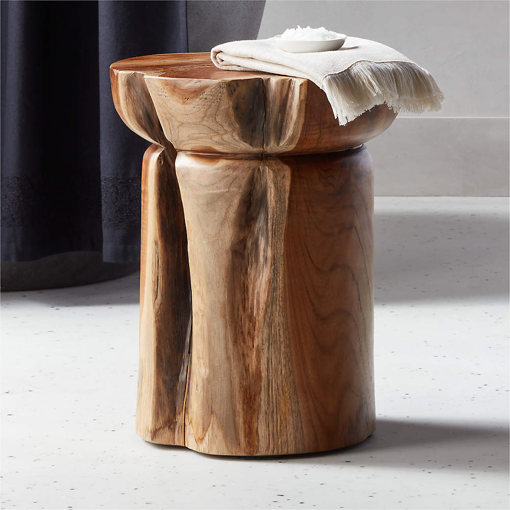 Live Edge Teak Wood Bath Caddy + Reviews