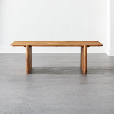 Galway Teak Wood Coffee Table Cb2