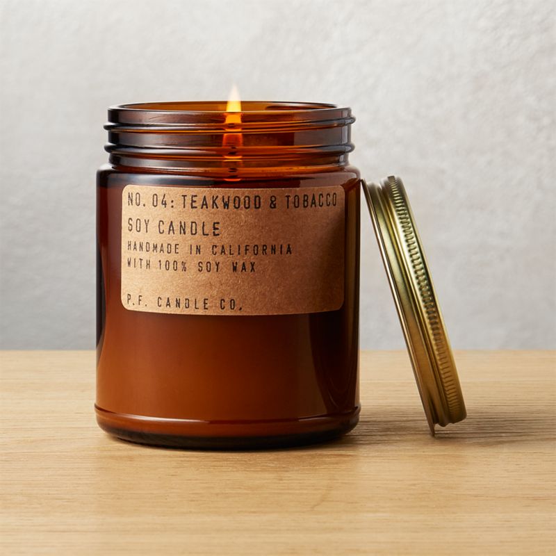 P.F. Candle Co. Teakwood and Tobacco Soy Candle 7.5 oz - image 1 of 7