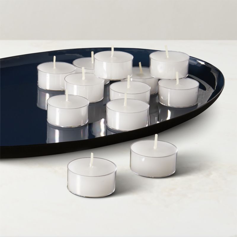 View Clear-Cupped Tealight Candles Set of 12 details