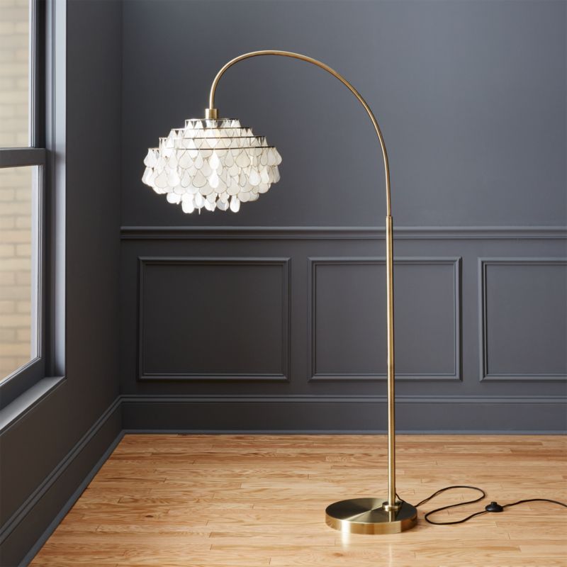 Unique Lighting Cb2 Teardrops Arc Floor Lamp