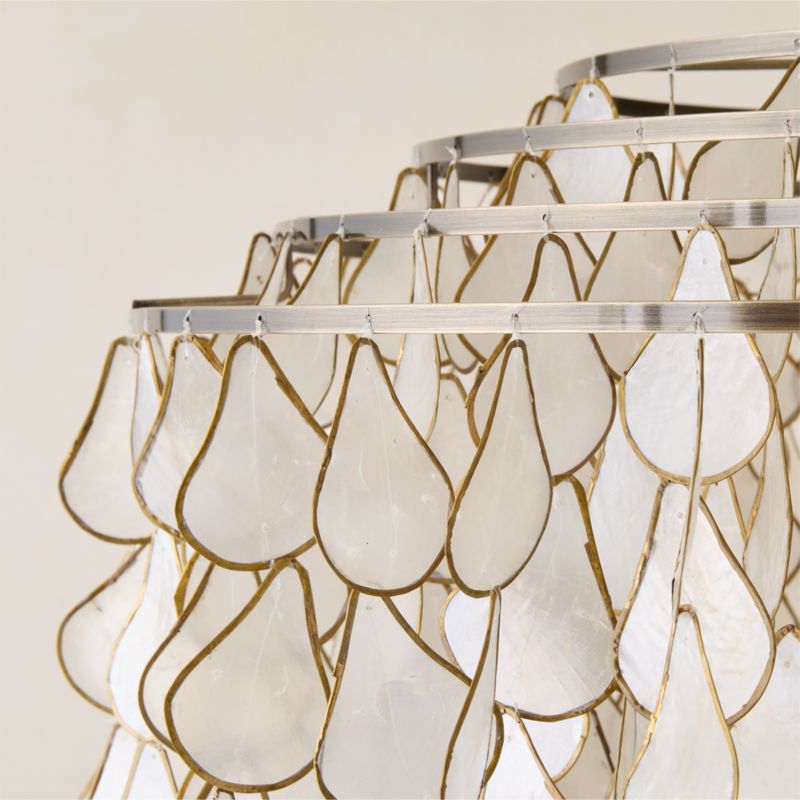 Teardrops Capiz Chandelier - image 3 of 10
