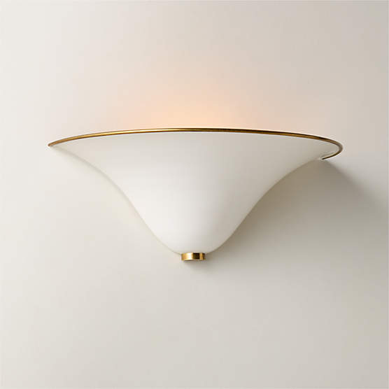 Tens White Enamel Wall Sconce