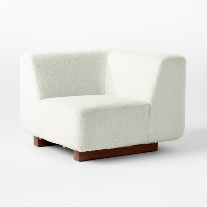 Terrain Ivory Boucle Corner Chair by Lawson-Fenning - image 4 of 8