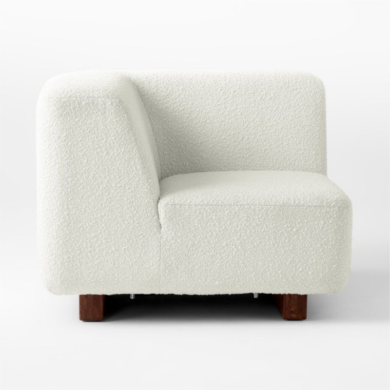 Terrain Ivory Boucle Corner Chair by Lawson-Fenning - image 5 of 8