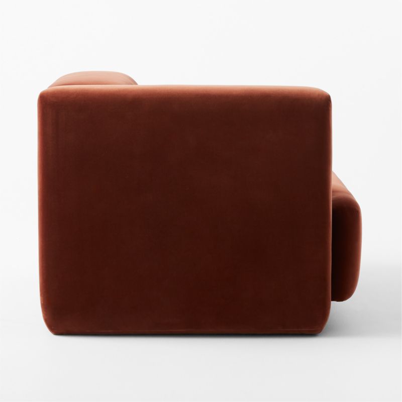 Terrain Bronze Brown Velvet Chair with Left Arm by Lawson-Fenning - image 5 of 9