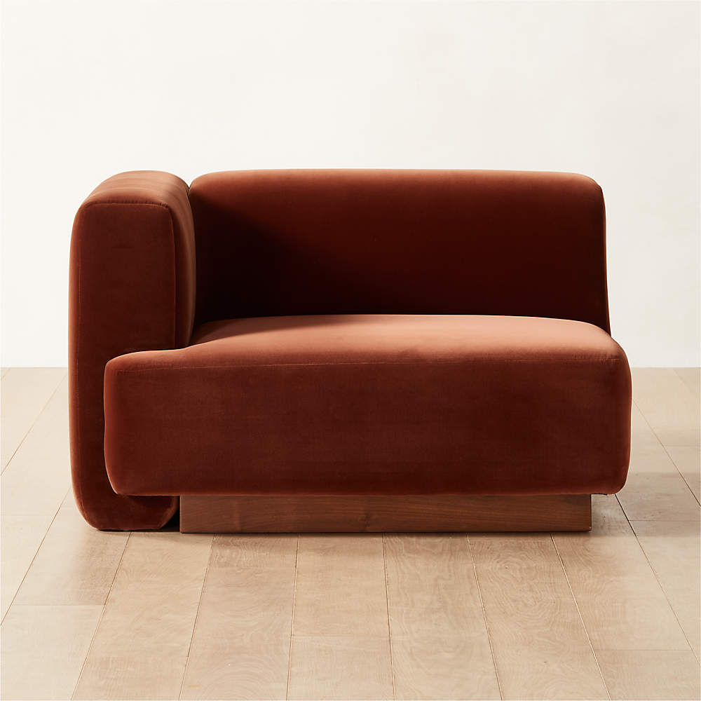 Cb2 velvet outlet chair