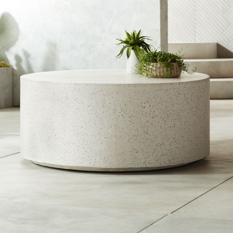 Stone outdoor store side table