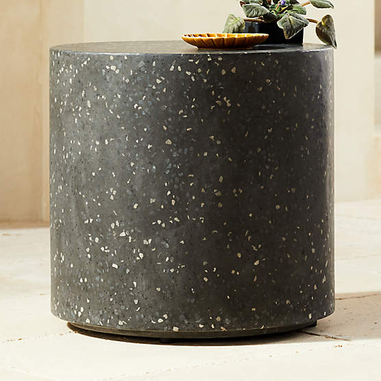 Terrazzo Black Side Table