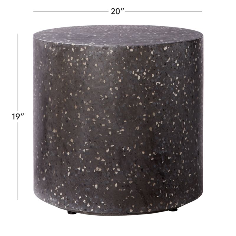 View Terrazzo Black Side Table - image 3 of 12