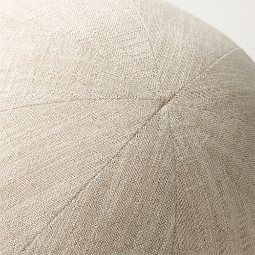 Terre Natural Cotton and Linen Sphere Throw Pillow 12"