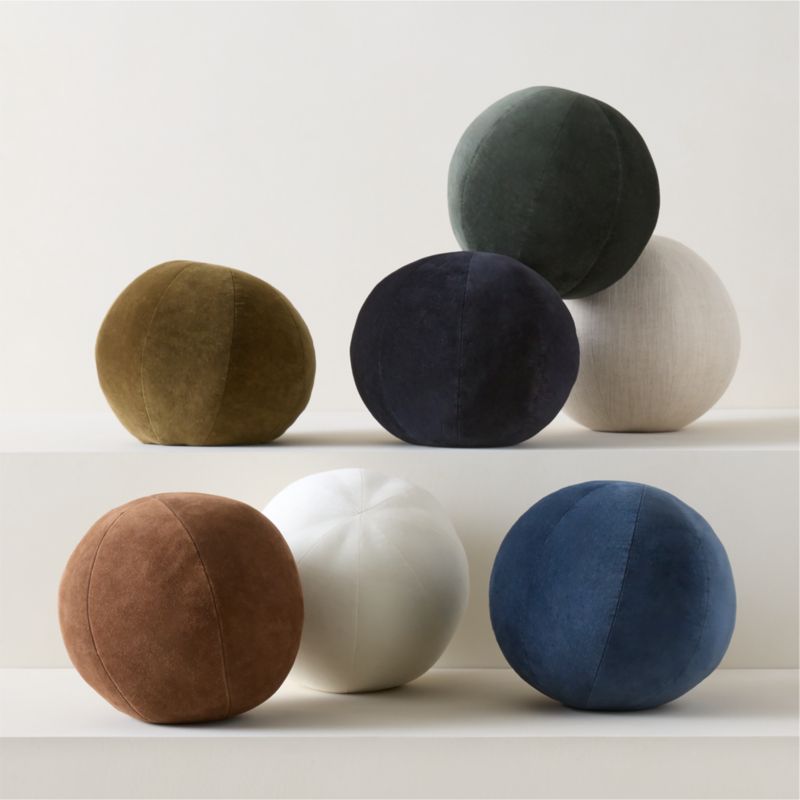 Terre Natural Cotton and Linen Sphere Throw Pillow 12" - image 2 of 7