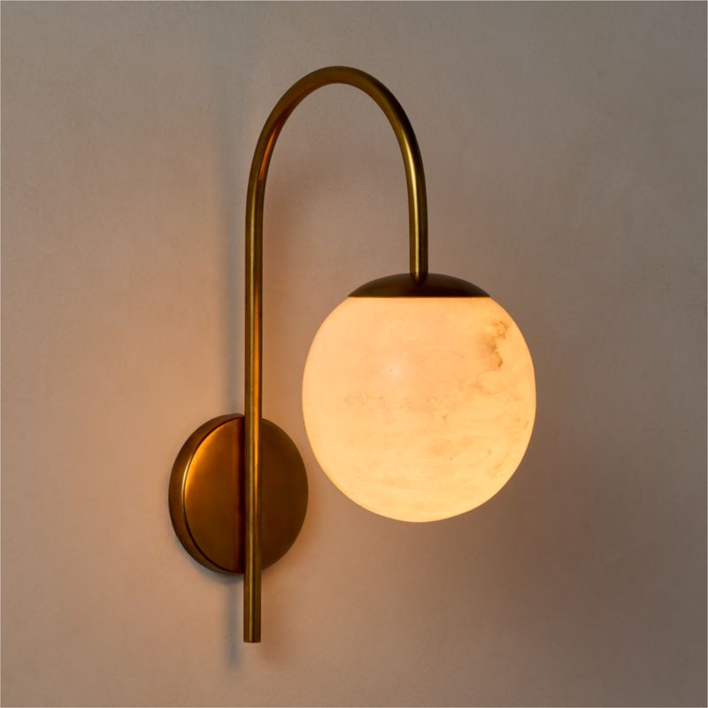 Terzo Alabaster Wall Sconce - image 2 of 5