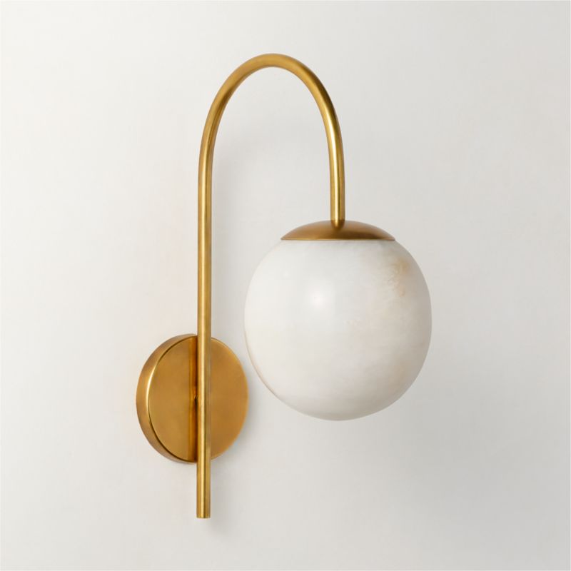 Terzo Alabaster Wall Sconce - image 3 of 5