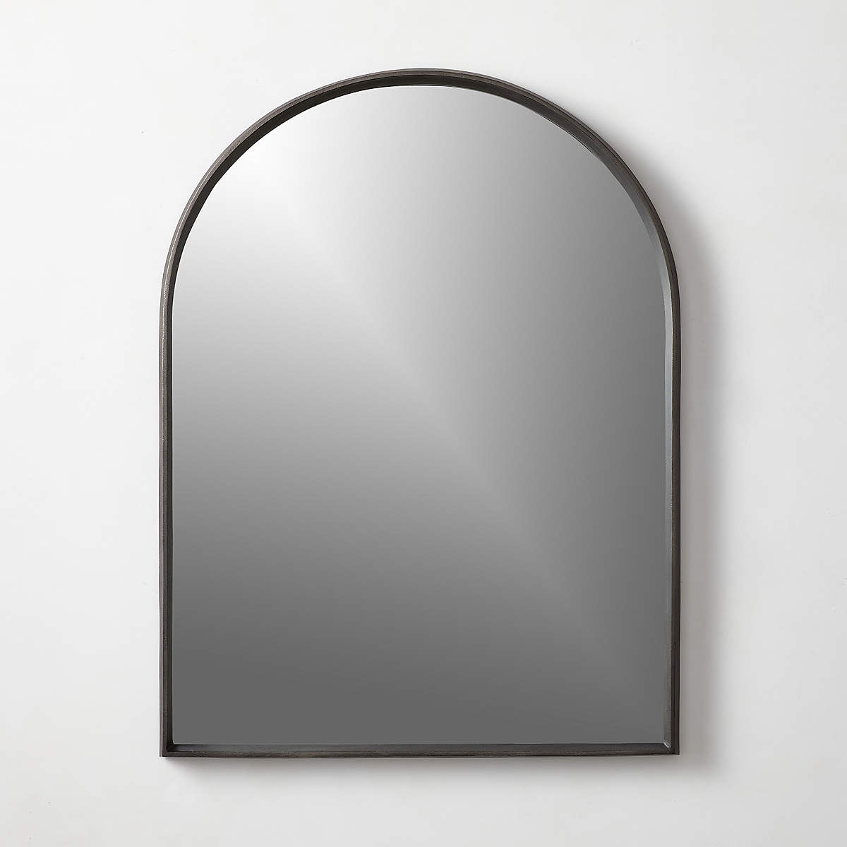 Tesou Cast Aluminium Black Arch Wall Mirror 30''x40'' CB2 Canada