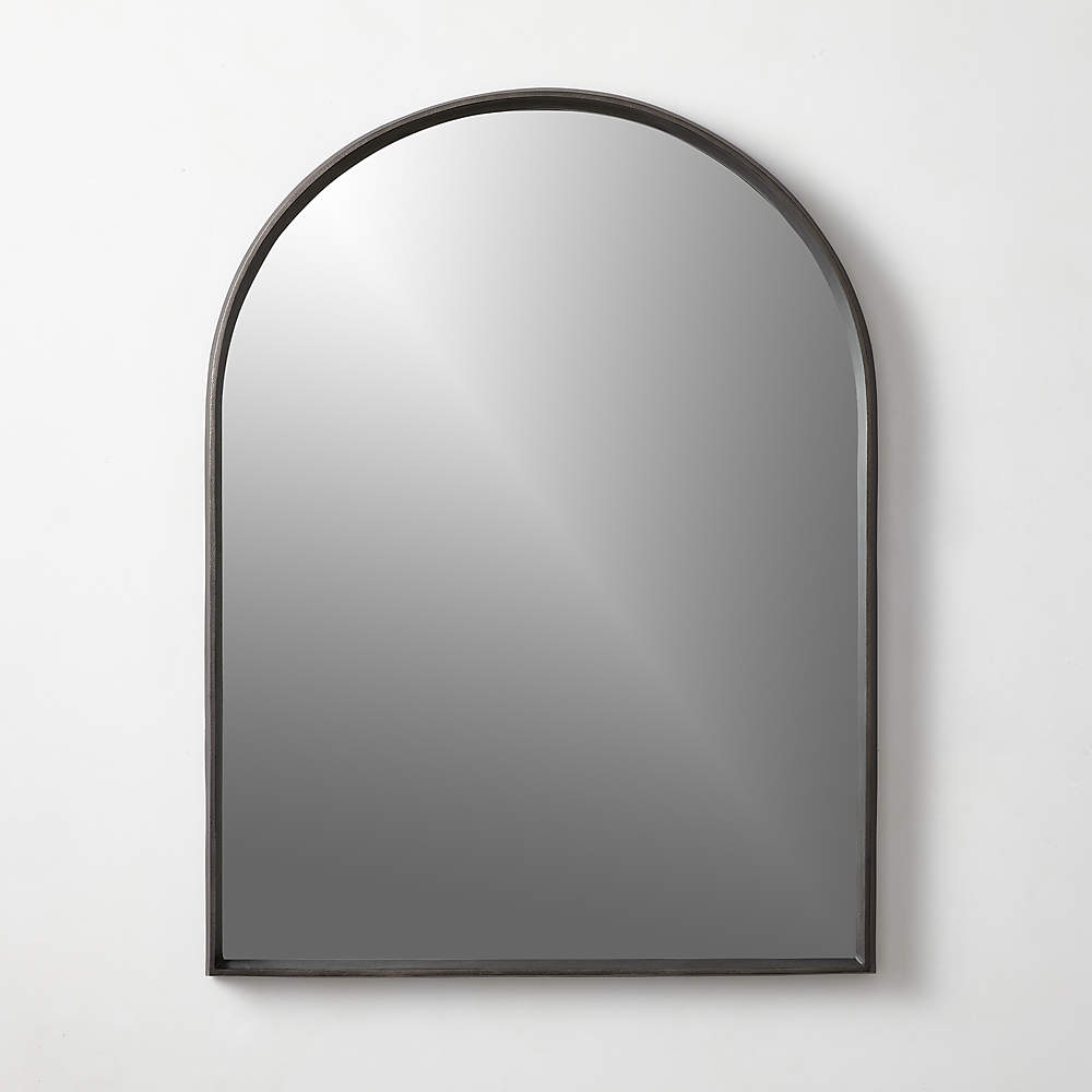 Tesou Cast Aluminium Black Arch Wall Mirror 30''x40'' + Reviews