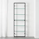 Azzurra Black Metal and Wood Bookshelf