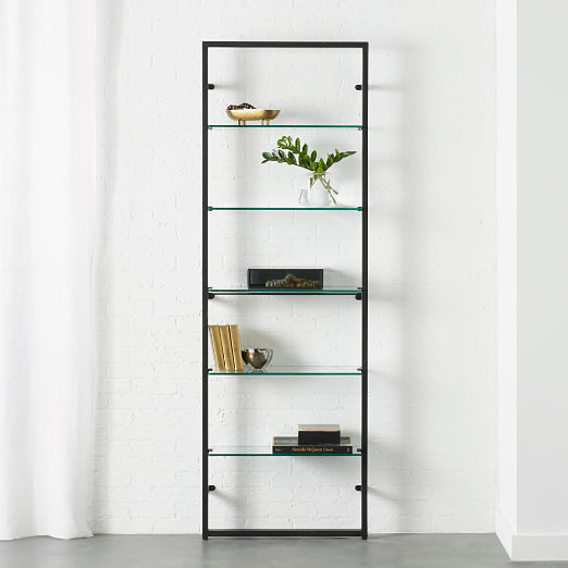 Tesso Black Metal Wall Mount Bookshelf