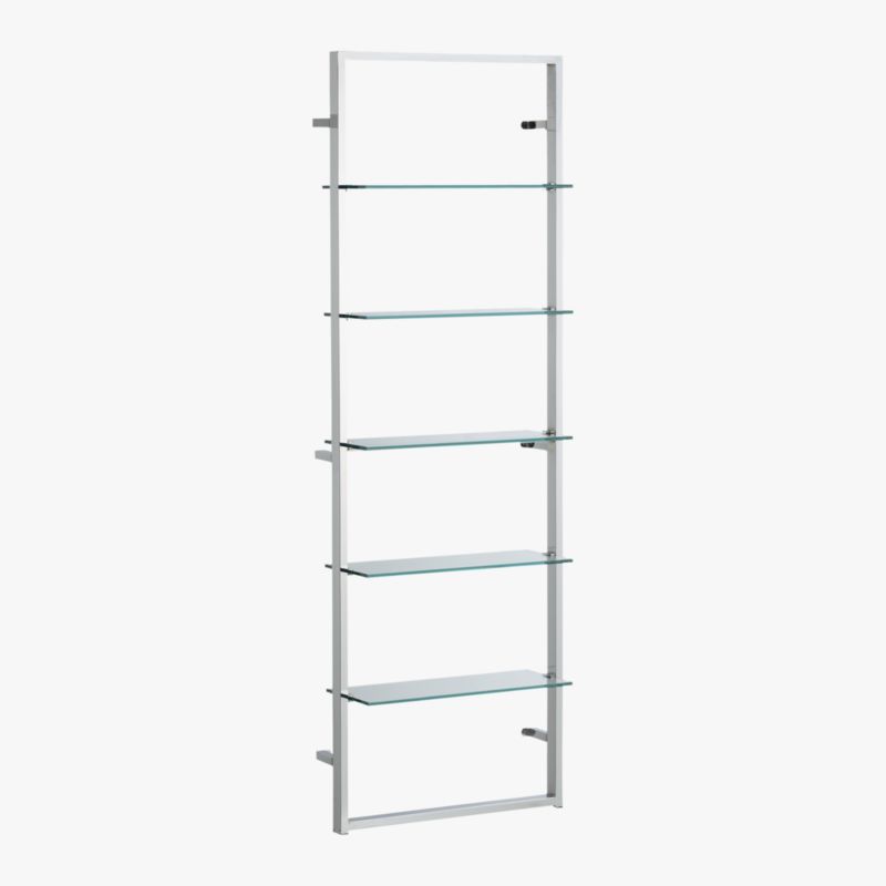 Tesso Chrome Metal Wall Mount Bookshelf - image 7 of 13