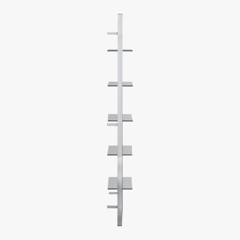 Tesso Chrome Metal Wall Mount Bookshelf - image 8 of 13