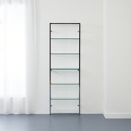 Tesso Chrome Metal Wall Mount Bookshelf