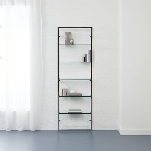 Tesso Chrome Metal Wall Mount Bookshelf