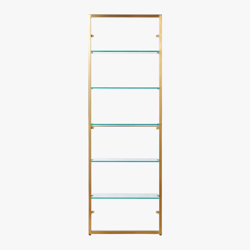 Tesso Brass Metal Wall Mount Bookshelf - image 4 of 13