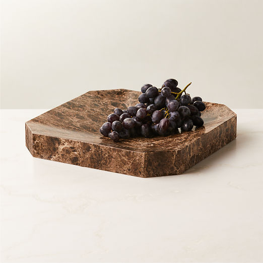 Thayne Brown Marble Catchall