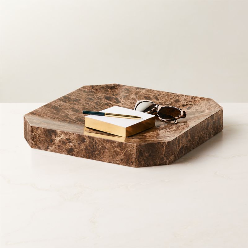 Thayne Brown Marble Catchall - image 2 of 10