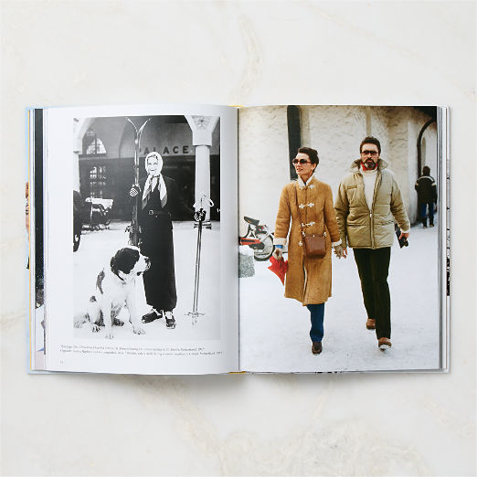 The Stylish Life: Skiing' Coffee Table Book & Monte Blush Pink Car Ornament Gift Set