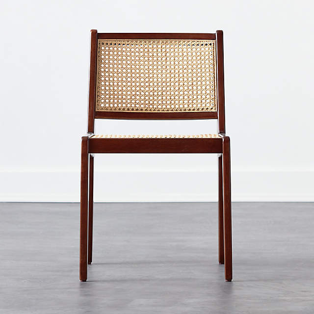 woven cane dining chairs