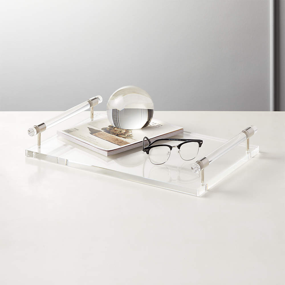 Theron Clear Acrylic Tray + Reviews