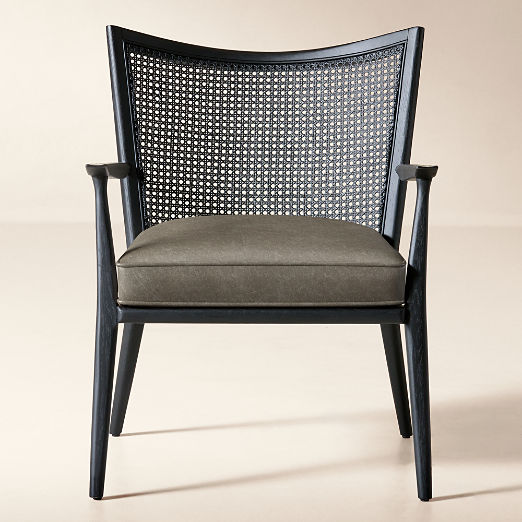 Thomas Leather Chair Bello Grey