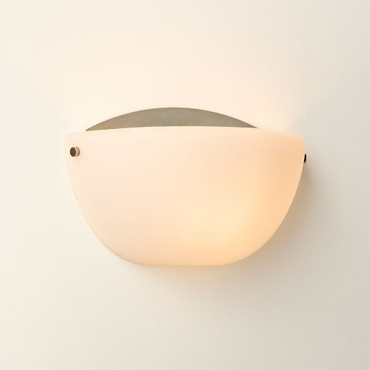 Thorne Opaline Glass Wall Sconce