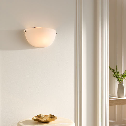 Thorne Opaline Glass Wall Sconce