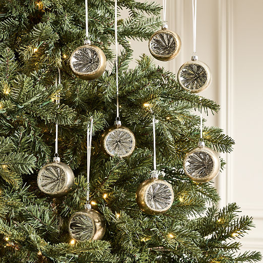 Therese Hand Painted Reflector Christmas Tree Ornament Set of 8