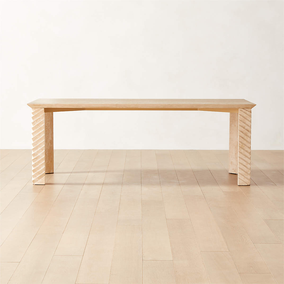 Tiberio Travertine Dining Table CB2 Canada