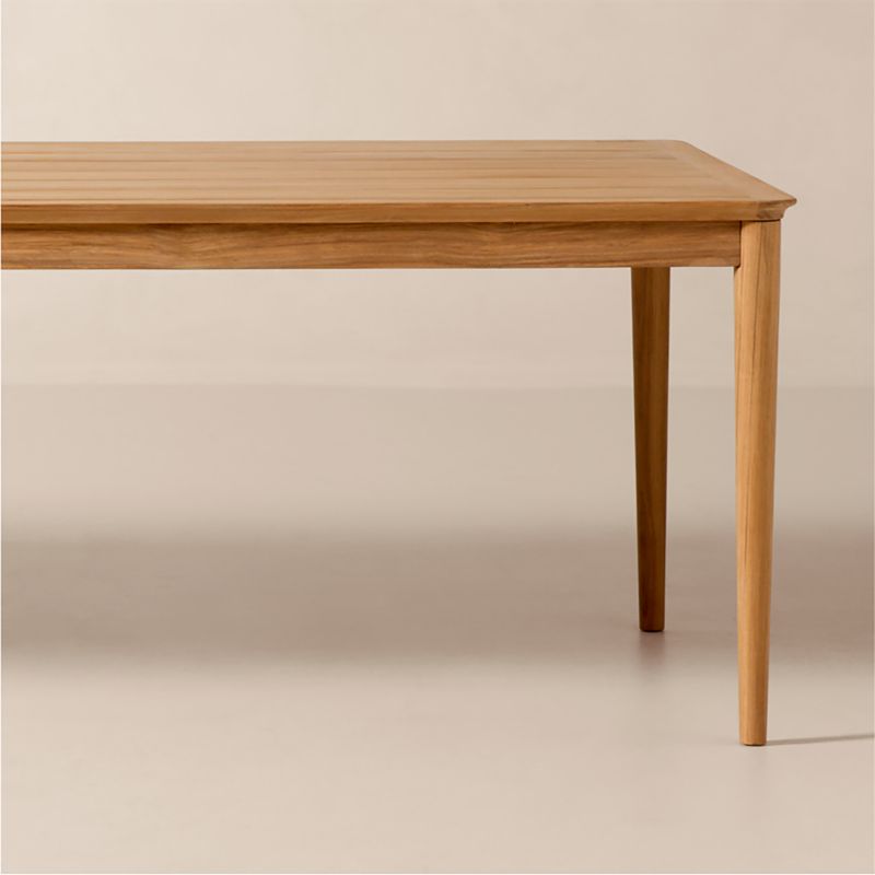 Tide 108" Rectangular Teak Outdoor Dining Table - image 5 of 9