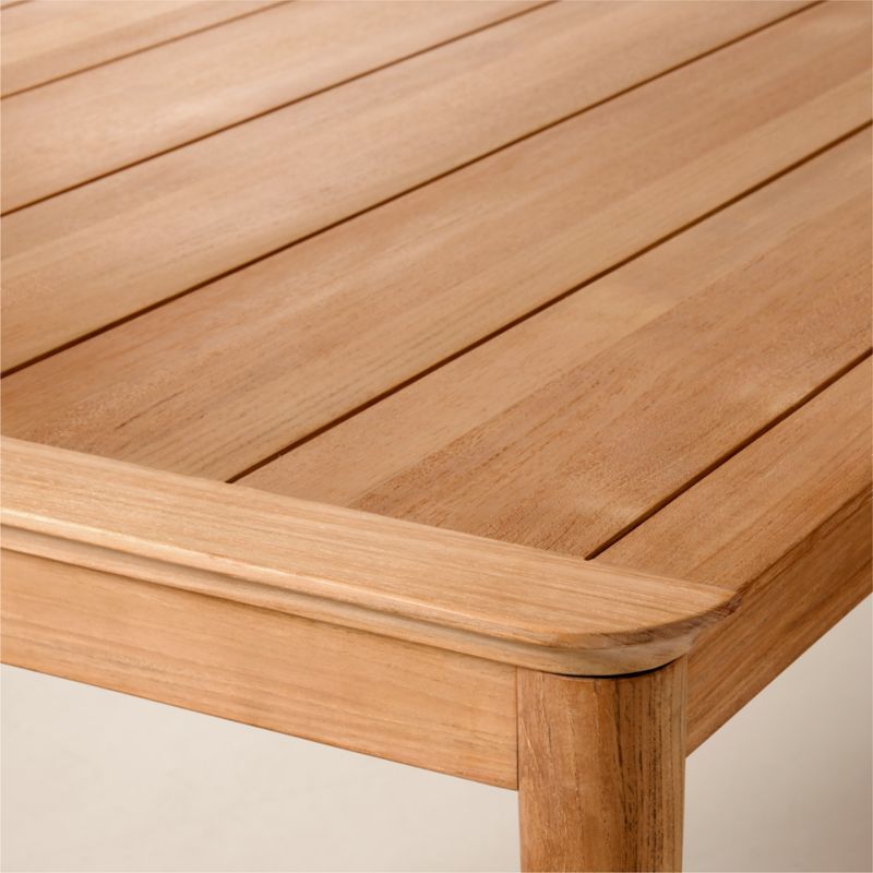 Tide 108" Rectangular Teak Outdoor Dining Table - image 6 of 9