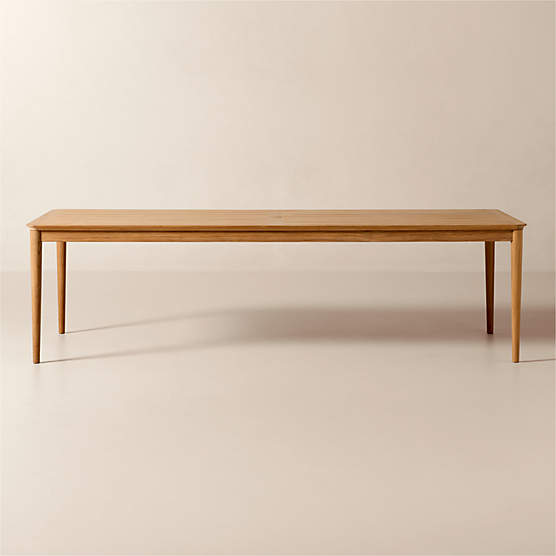 Tide 108" Rectangular Teak Outdoor Dining Table