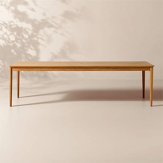 Tide 108" Rectangular Teak Outdoor Dining Table