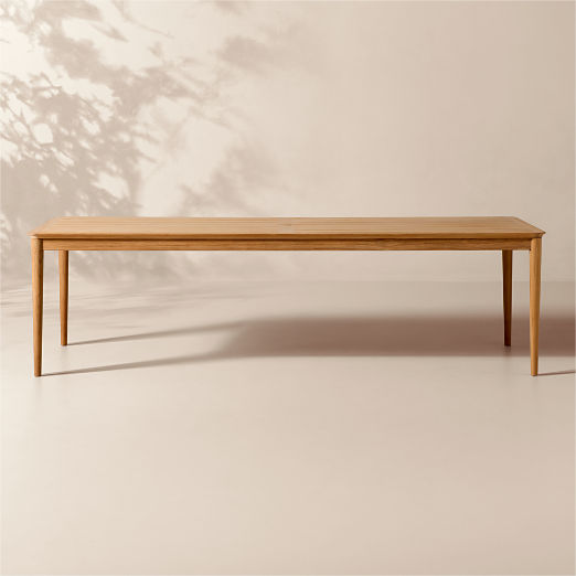 Tide 108" Rectangular Teak Outdoor Dining Table