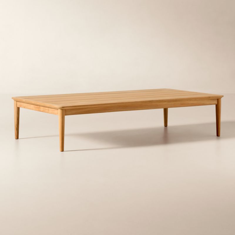 Tide 60" Rectangular Teak Outdoor Coffee Table