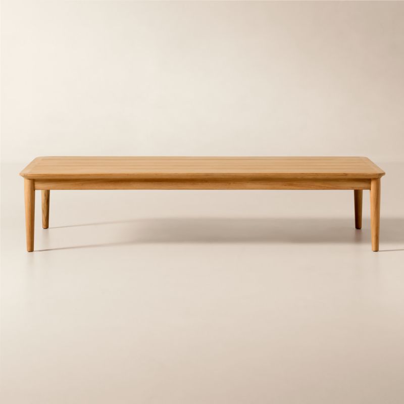 Viewing product image Tide 60" Rectangular Teak Outdoor Coffee Table - image 1 of 5