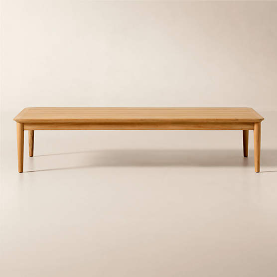 Tide 60" Rectangular Teak Outdoor Coffee Table